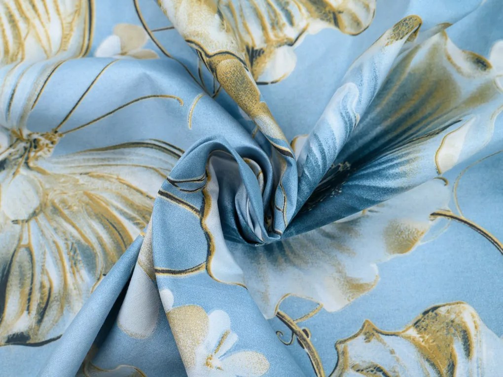 PrzytulneMieszkanie.pl PrzytulneMieszkanie.pl Pościel z mikrofibry CELESTIA niebieska Rozmiar pościeli: 70 x 90 cm | 140 x 200 cm