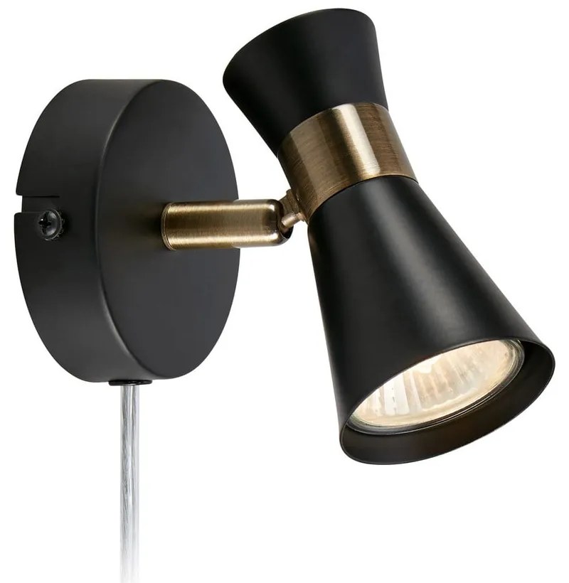 Czarny kinkiet (długość 12 cm) Folie – Markslöjd