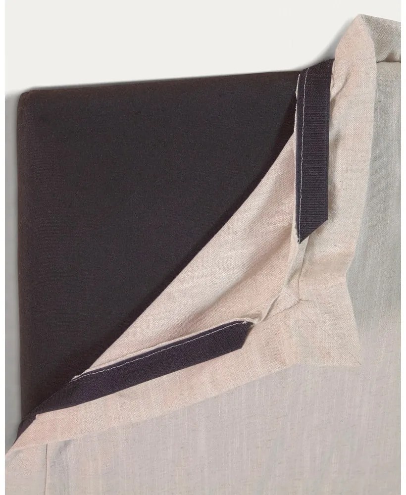 Biały tapicerowany zagłówek 206x106 cm Tanit – Kave Home