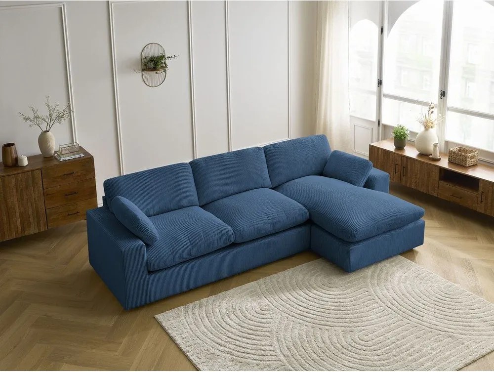 Niebieski sztruksowy narożnik Belair – Bobochic Paris