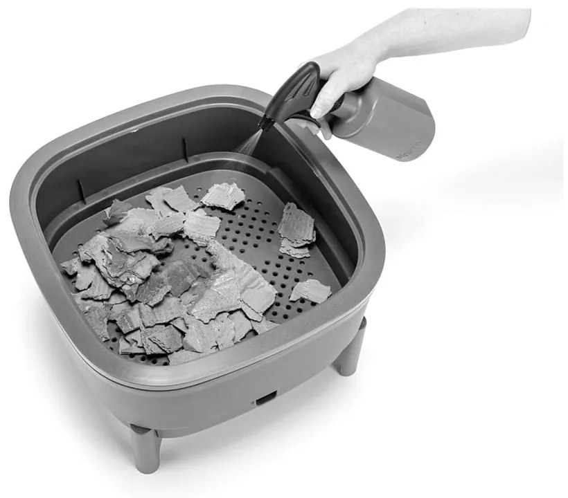 Szary kompostownik 30 l Urbalive – Plastia