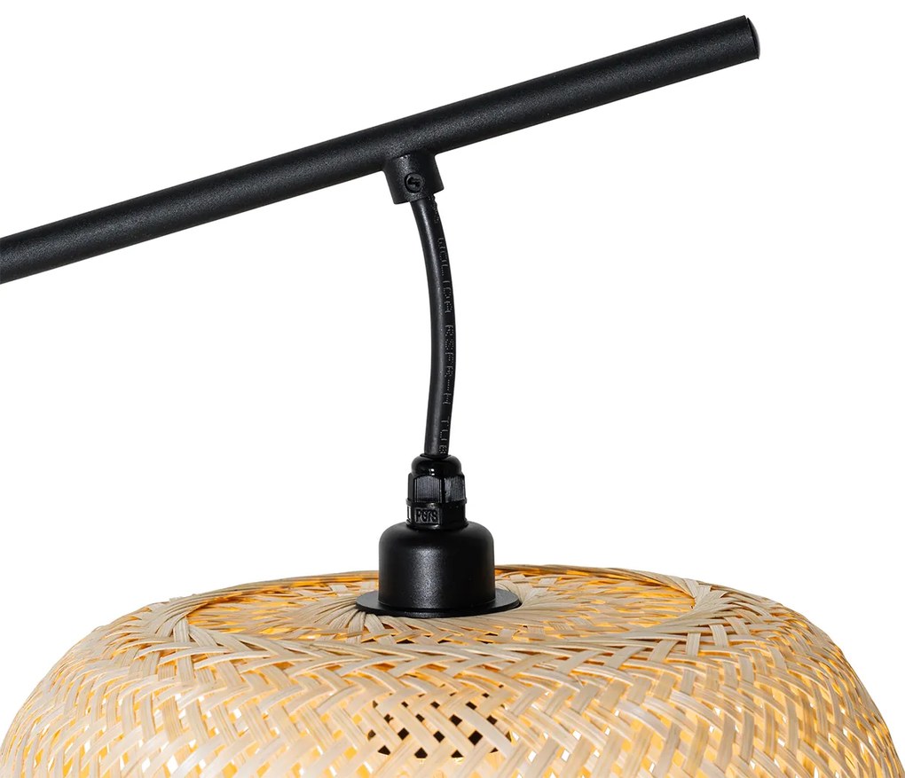 Zewnetrzna Orientalna lampa podłogowa zewnętrzna z bambusa IP44 - CarlosKolonialny Oswietlenie zewnetrzne