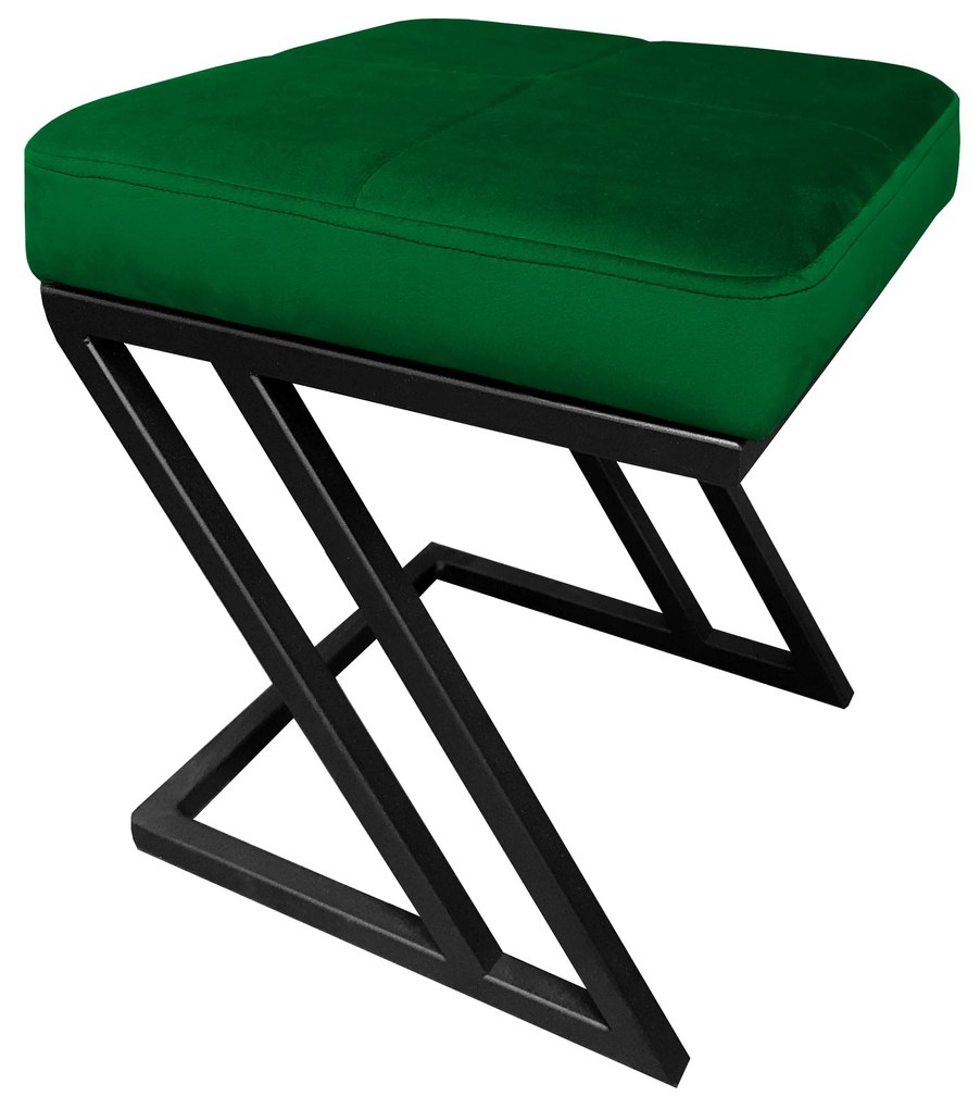 Pufa ZETA LOFT ławka taboret podnóżek metal MG25
