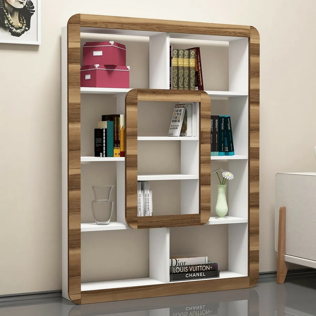 Biblioteczka Orkide White and Walnut