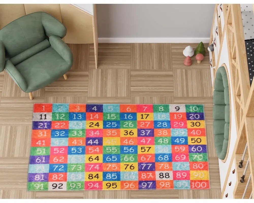 Dziecięcy dywan do zabawy odpowiedni do prania 100x160 cm One to Hundred – Vitaus