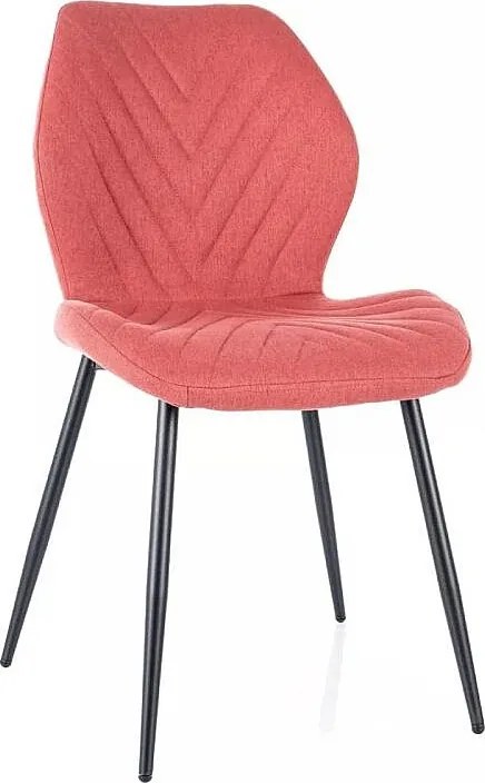 Krzesło tapicerowane MIKE NEA czerwone