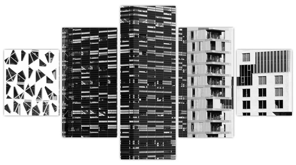 Obraz architektury czarno-białej (125x70 cm)