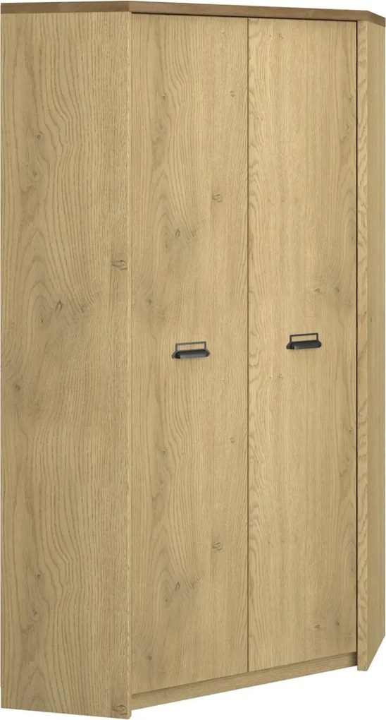 Szafa narożna w stylu loft dąb cremona + dąb lefkas R9-M73