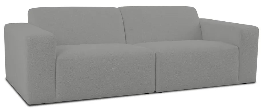 Szara sofa z materiału bouclé 228 cm Roxy – Scandic