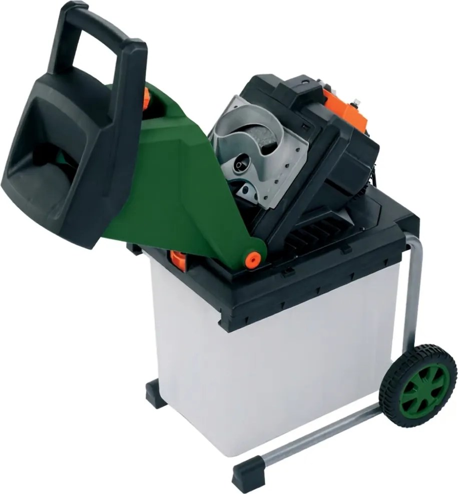 Rozdrabniacz do gałęzi CHIP z pojemnikiem 50 l, 3100W czarno/zielony Gardebruk