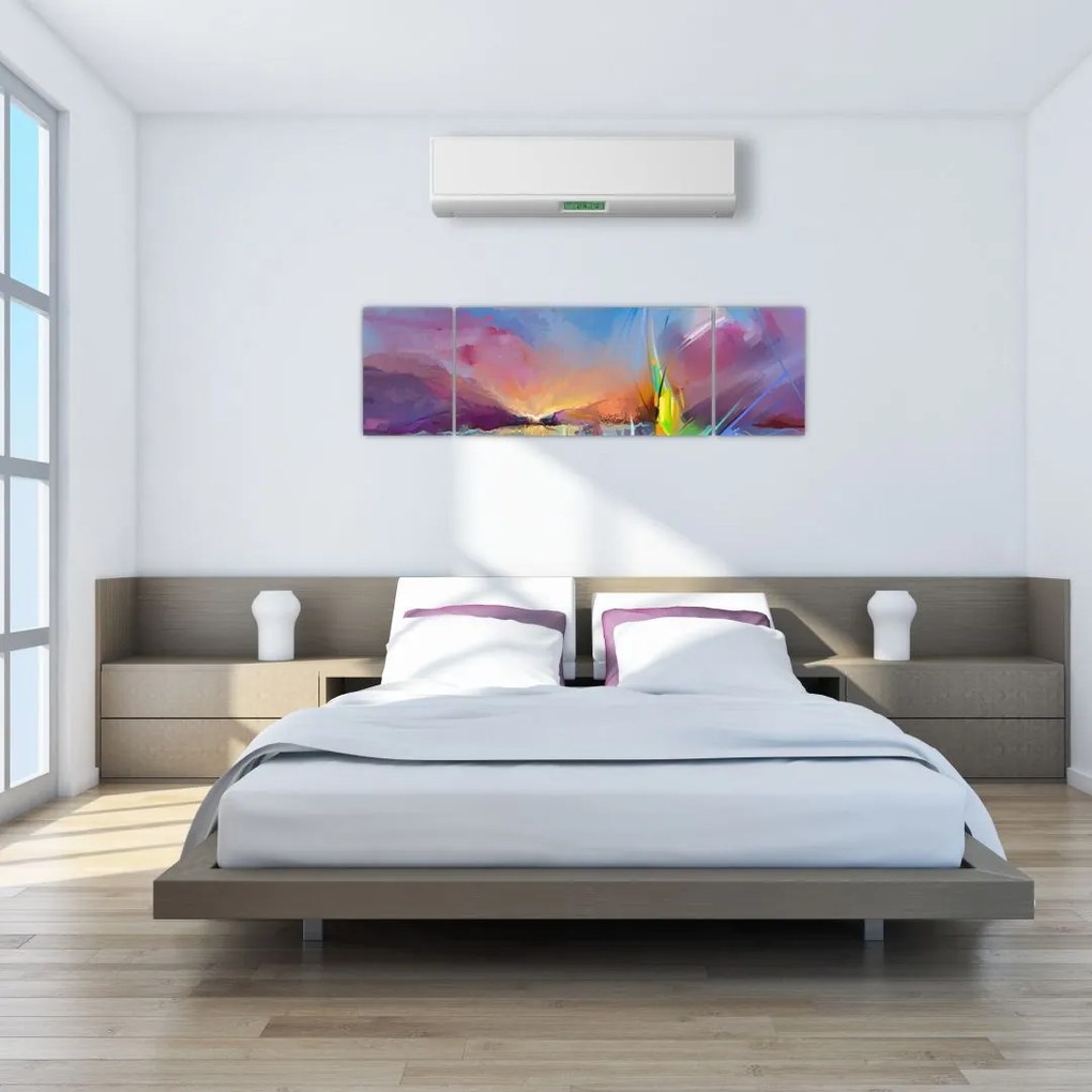 Obraz - Zachód słońca (170x50 cm)