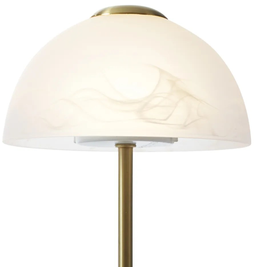 Designerska lampa stołowa złota z opalowym szkłem z możliwością ściemniania LED - JoyaDesignerski Oswietlenie wewnetrzne