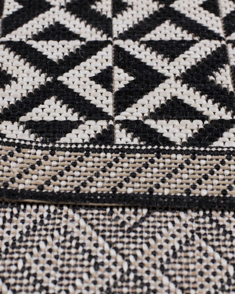 Dywan Modern Geometric black/beige 120x170cm