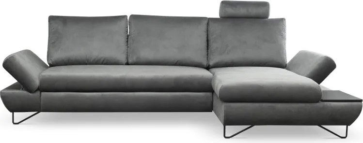 Narożnik LOFT z funkcją spania Regulowane zagłówki i podłokietniki Prawa strona Kronos 22