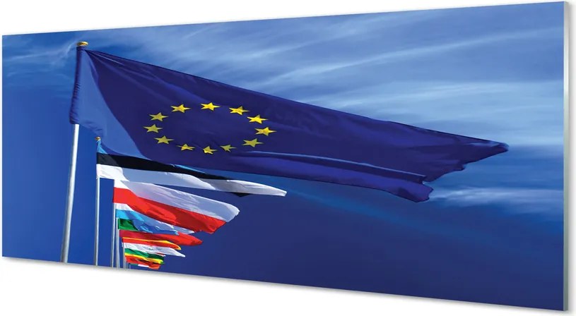 Szklany Panel Różnorodne Barwy Narodowe