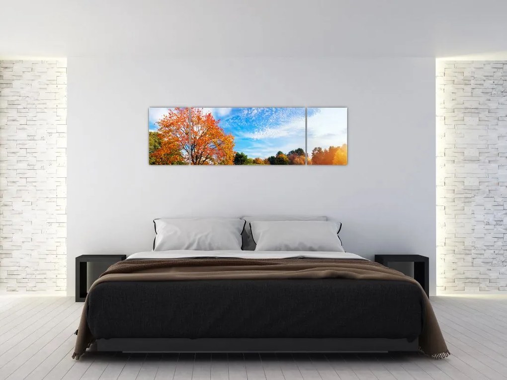 Obraz - Jesienny krajobraz (170x50 cm)