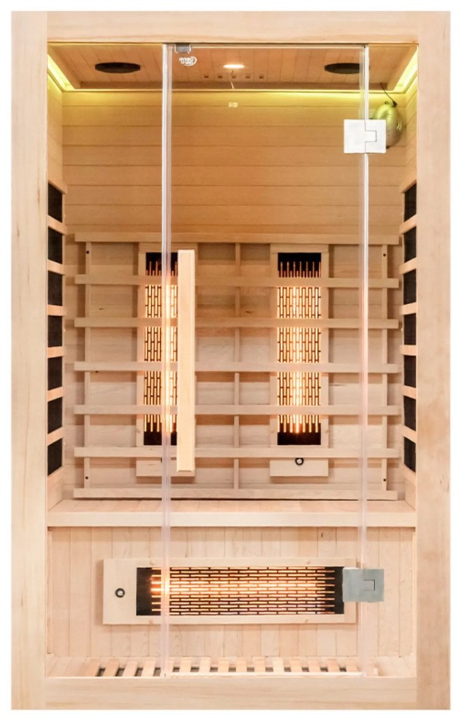 Sauna wewnętrzna niskotemperaturowa infrared na podczerwień 2 - 3 osobowa 120 x 105 CM