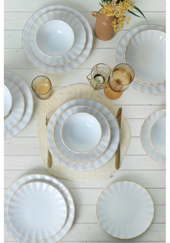 Ceramiczny zestaw talerzy 24 szt. – Hermia