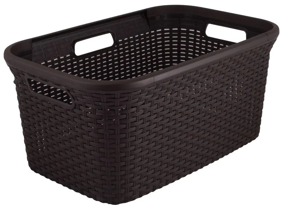 Brązowy kosz na pranie Curver Style Basket, 45 l