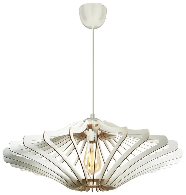 Biała lampa wisząca ø 47 cm – Opviq lights