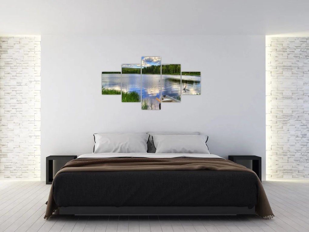 Obraz - Malownicza wioska (125x70 cm)