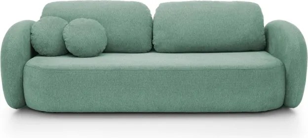 Sofa OLIO z funkcja spania i pojemnikiem TURKUSOWY ARAGON 75