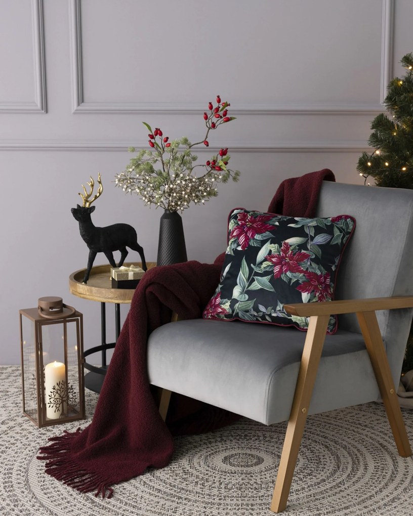 Poszewka na poduszkę Poinsettia Elegance 43x43 cm