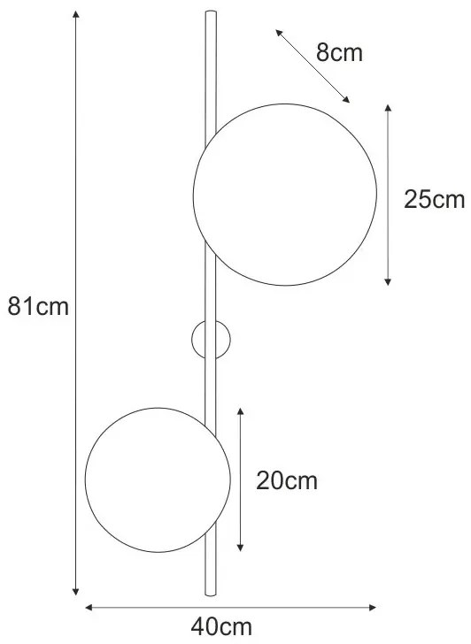 Nowoczesny kinkiet w stylu loft - S870 H2-K58