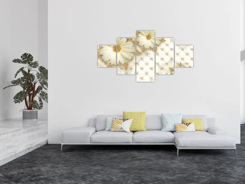 Obraz - Złoty kolaż (125x70 cm)