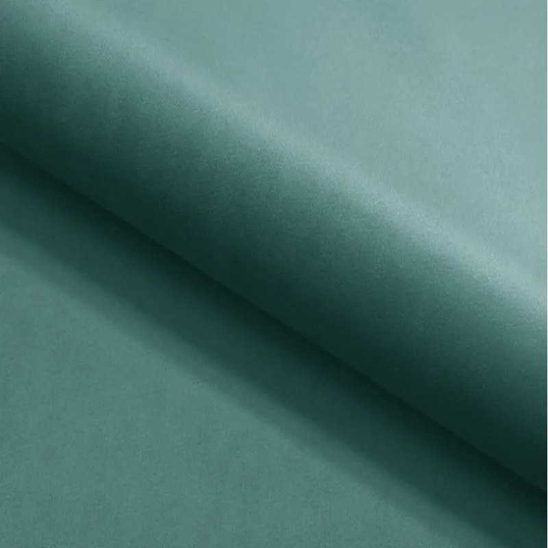 Narożnik GLAM Lewostronny z funkcją spania, zestaw z poduszkami wolnostojący tkanina RIVIERA 76 Miętowy DOMO HOME