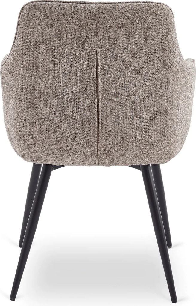 Krzesło Tapicerowane do Salonu PALMA Cappuccino Nowoczesne