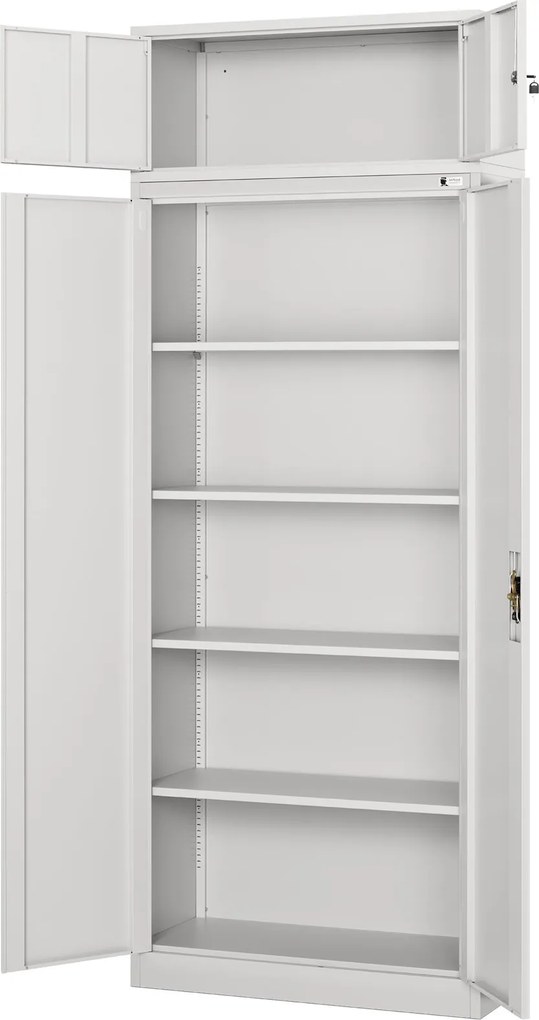 Nadstawka do szaf biurowych Jan Nowak 90x40x38 cm Ewa szara