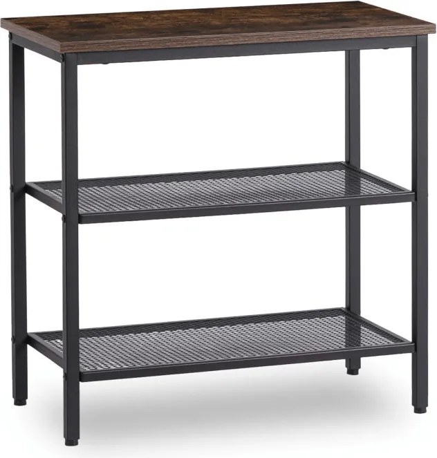 Stolik Kawowy CARTER 60 cm Dąb Rustykalny/Czarny Nowoczesny Loft