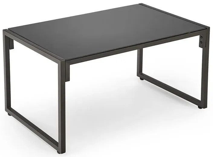 Beżowy zestaw ogrodowy sofa + 2 fotele + ława - Denoli