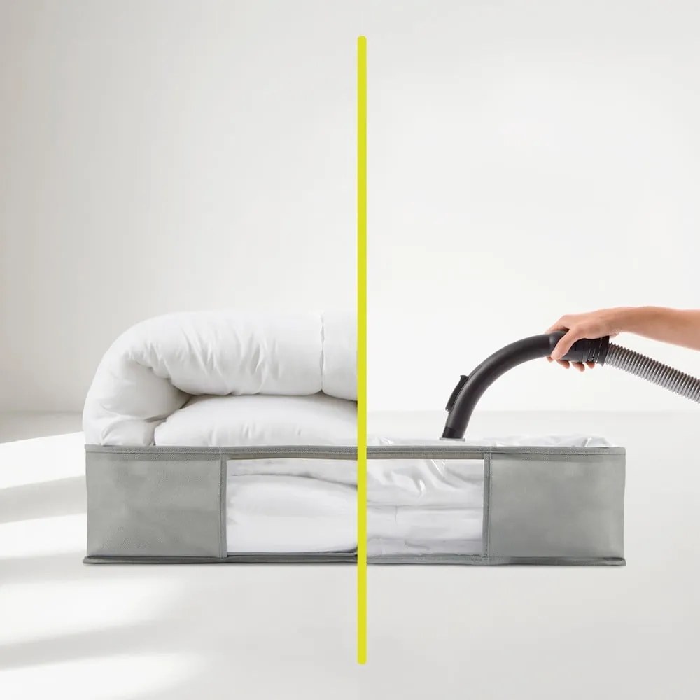 Plastikowy próżniowy pojemnik pod łóżko 60x45x15 cm – Homéa