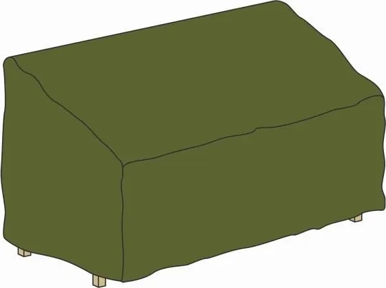 Pokrowiec ochronny na ławkę ogrodową 150 x 62 x 90 cm, zielo