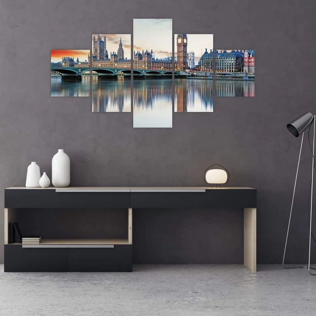 Obraz - Houses of Parliament w Londynie (125x70 cm)
