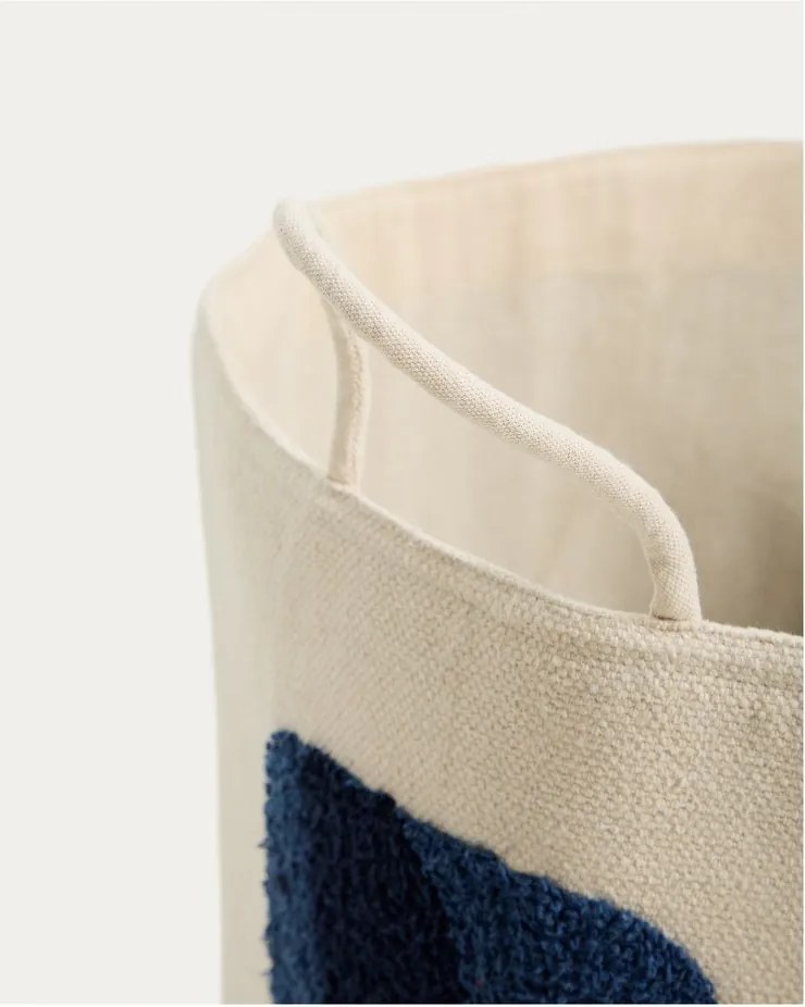 Tekstylny dziecięcy kosz na zabawki w kolorze kości słoniowej ø 45x30 cm Tandani – Kave Home