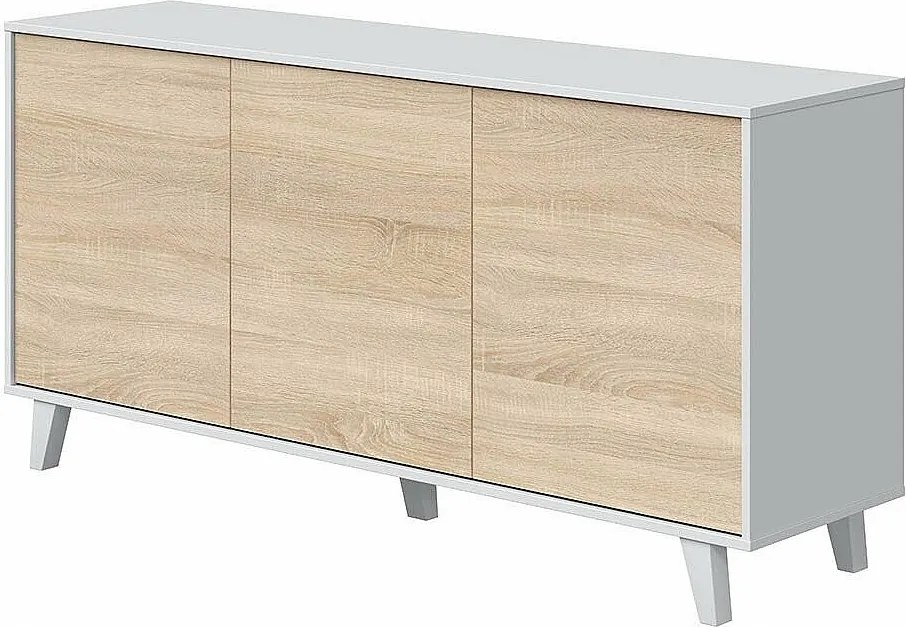 Skandynawski bufet z 3 drzwiami Zaiken Plus - L154 cm