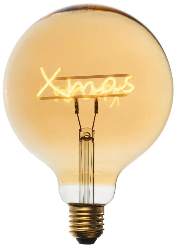 Świąteczna Żarówka LED E27 Filament Xmas G125 Bursztynowa 1.8W 100 lm 1800K
