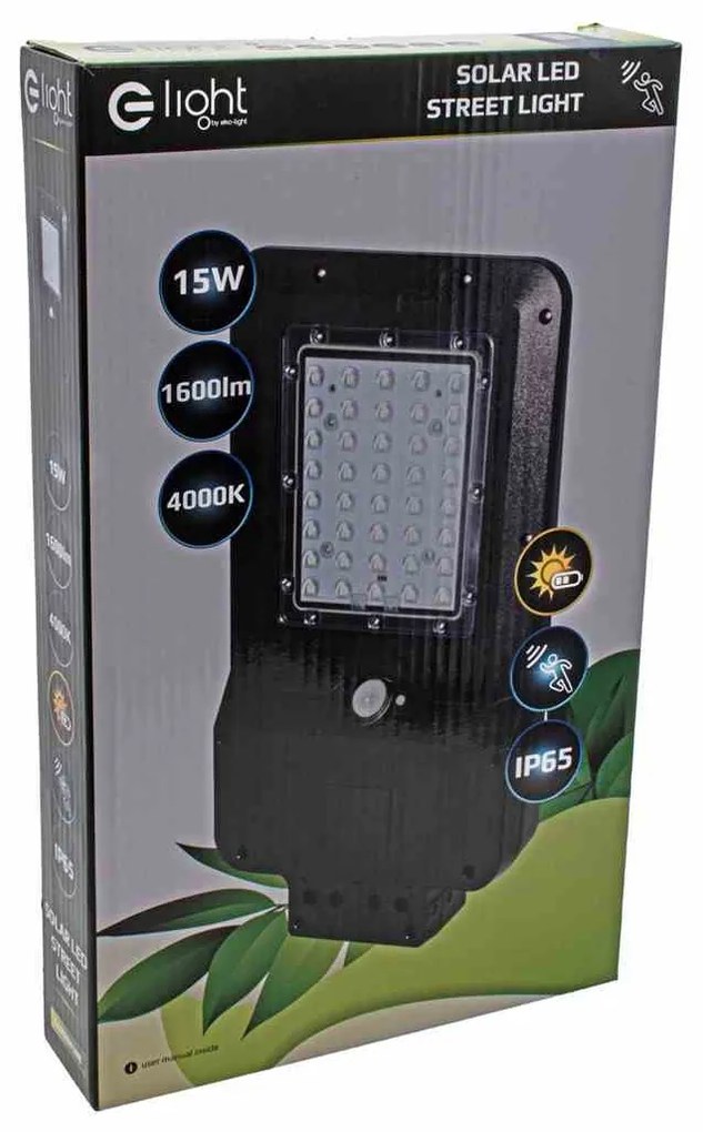 Lampa Solarna Street 15W 4000K