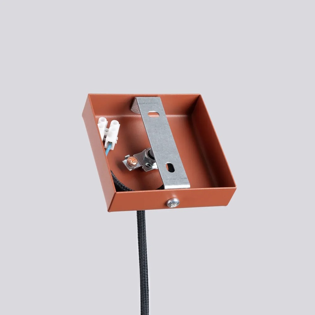 Lampa wisząca LAGOS 1 ochra czerwona SOLLUX LIGHTING