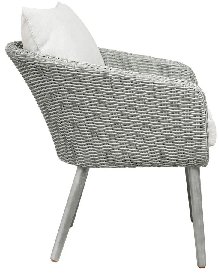 Jasnoszary zestaw mebli ogrodowych Bistro – Unique Furniture