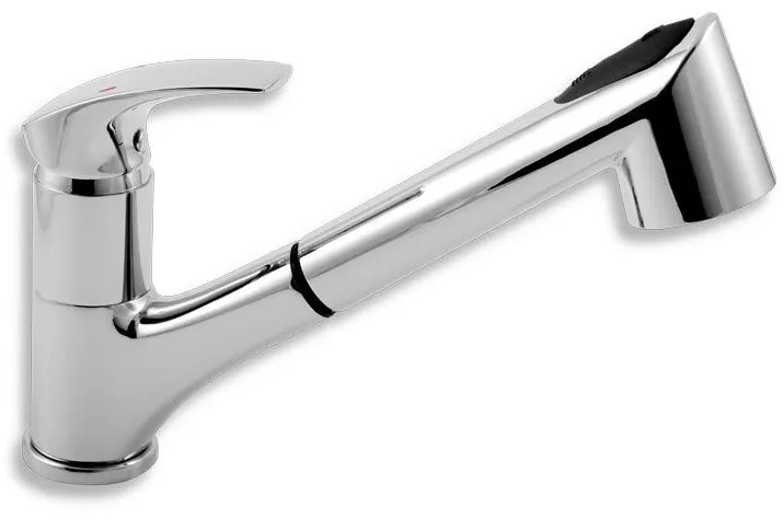 Novaservis - Bateria zlewozmywakowa z wysuwaną słuchawką METALIA, chrom błyszczący