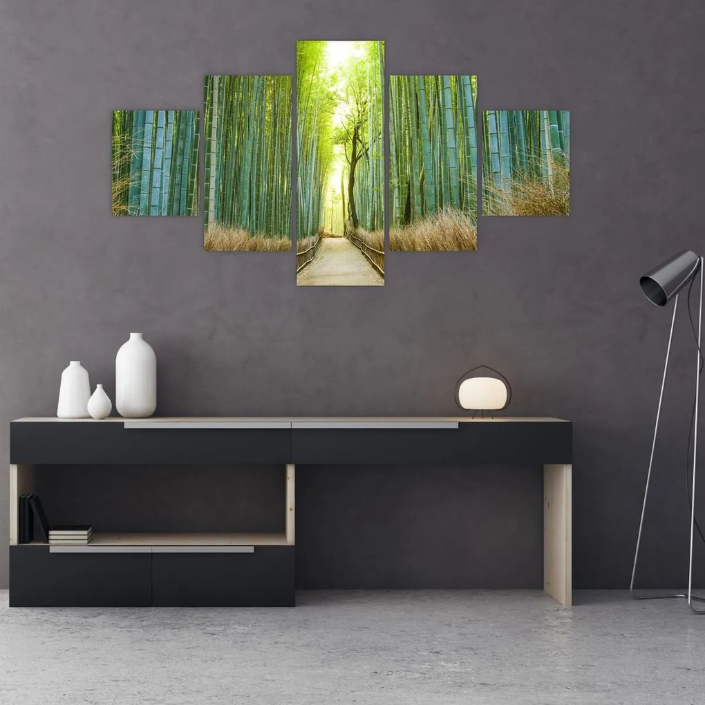 Obraz - Las bambusowy (125x70 cm)