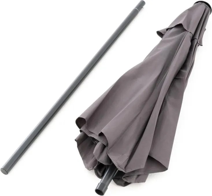 Składany parasol z rączką, 210 cm, antracyt