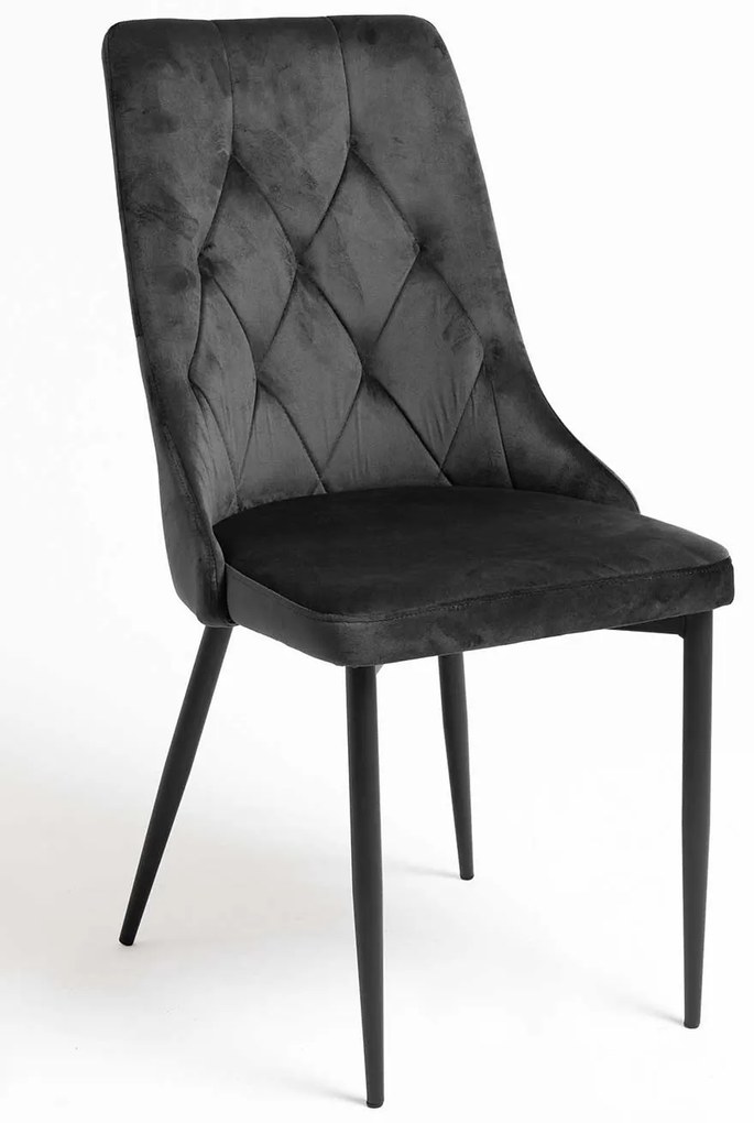 Krzeso Dolphin z czarnego aksamitu