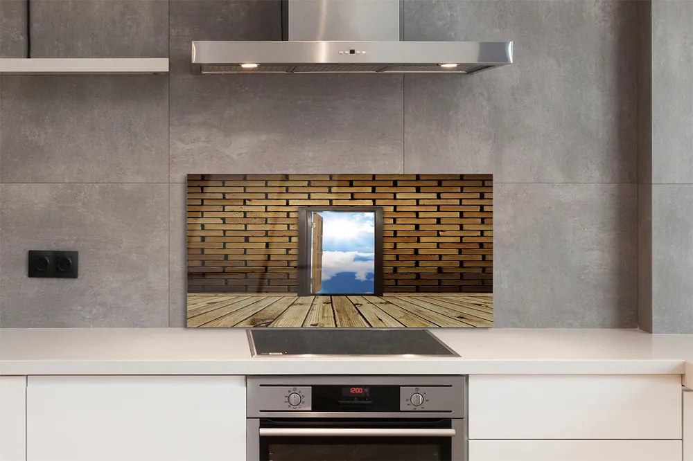 Panel Szklany Trójwymiarowe Drzwi do Nieba