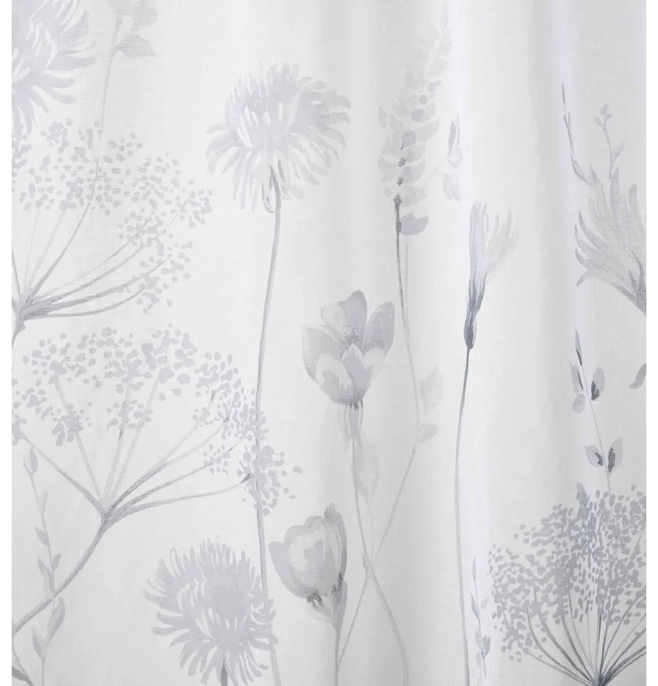 Biała firana 229x140 cm Meadowsweet Floral – Catherine Lansfield