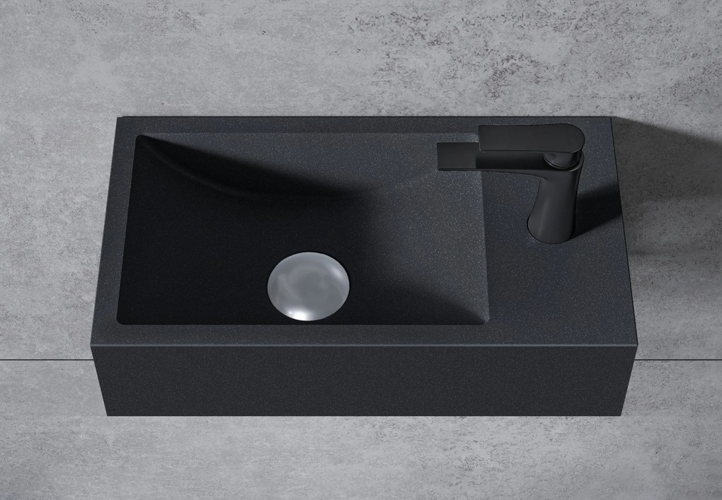 Umywalka ścienna BA18 z odlewu mineralnego